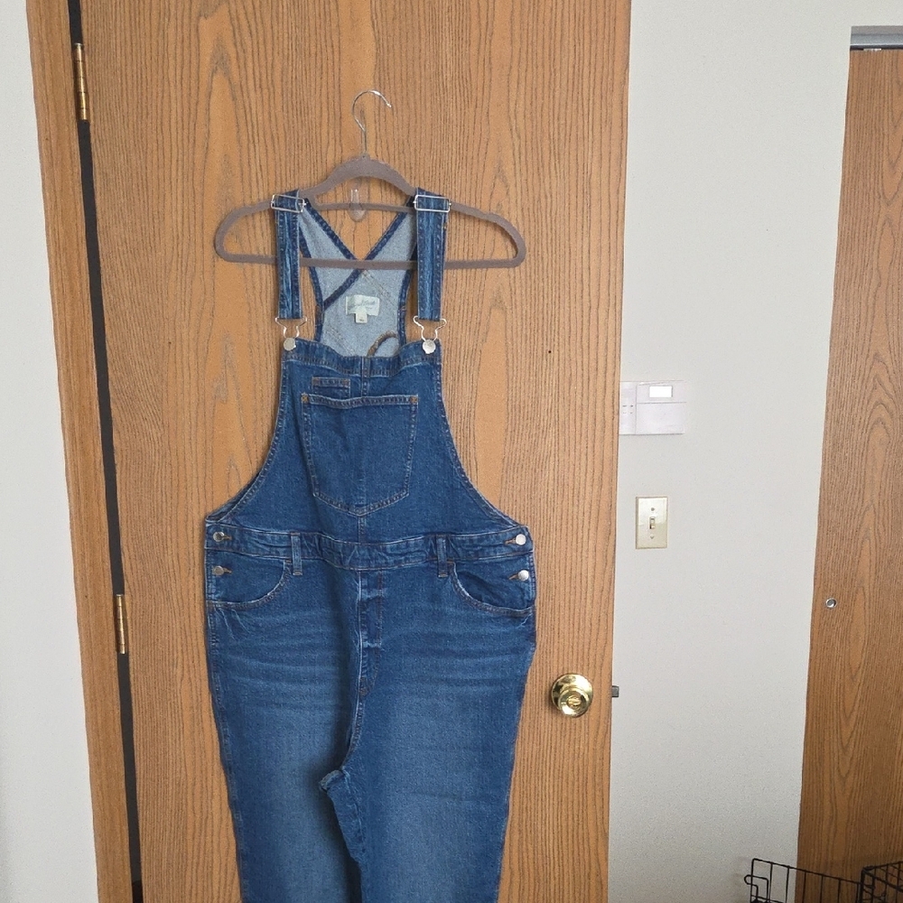 Women's Blue Denim Overalls - Picture 6 of 16